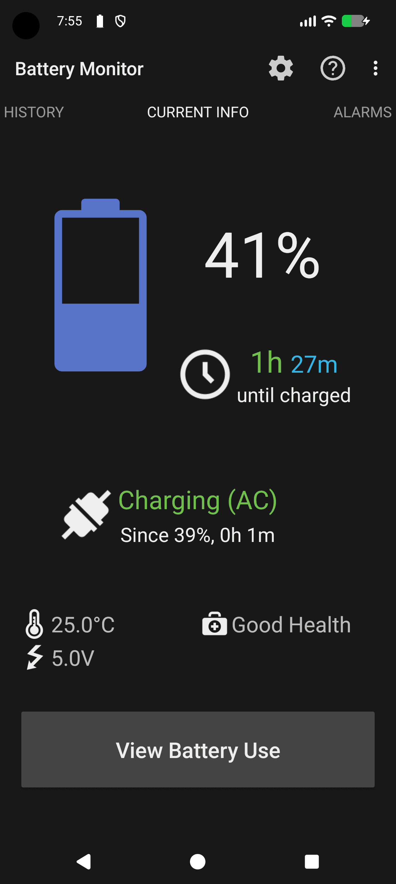 Скриншот 1 — Battery Monitor