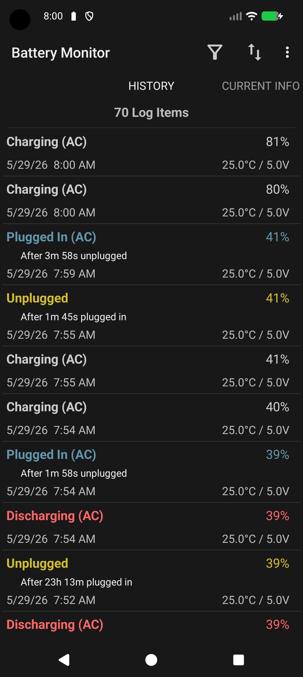 Скриншот 5 — Battery Monitor