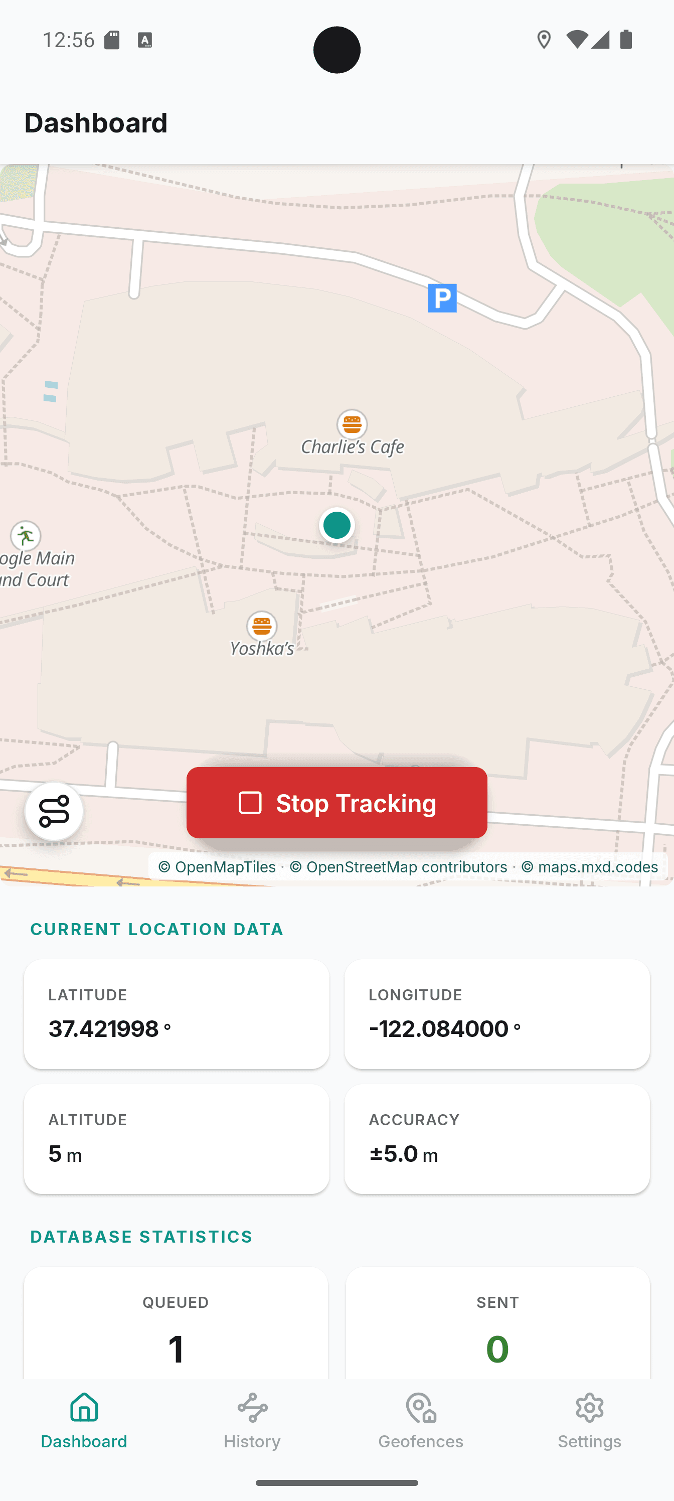 Скриншот 1 — Colota - GPS Location Tracker