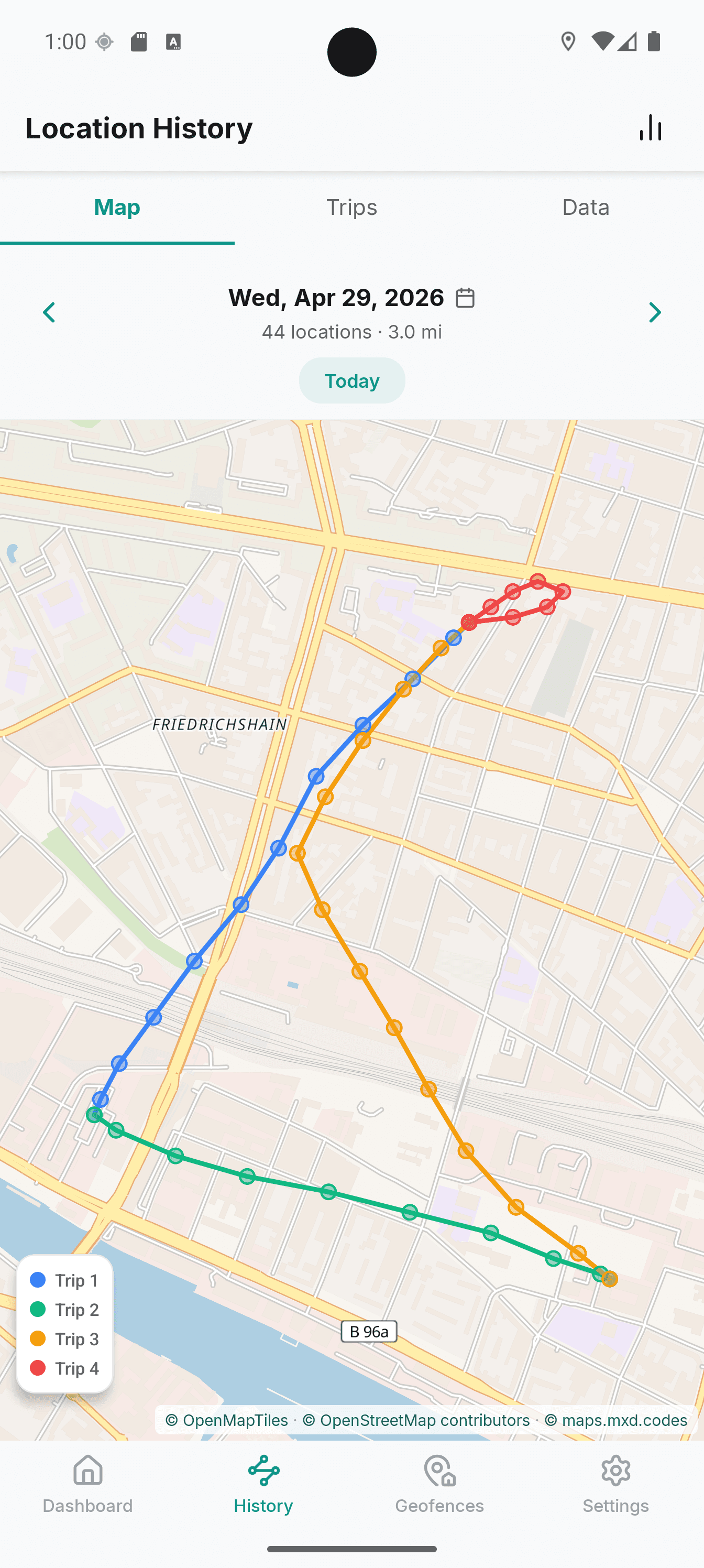 Скриншот 2 — Colota - GPS Location Tracker