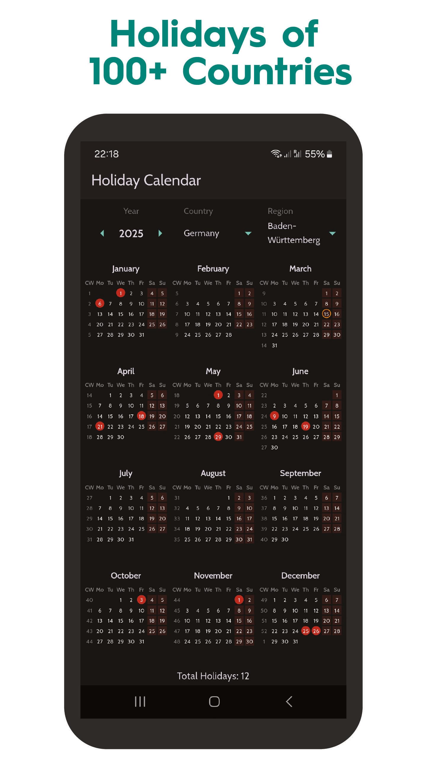 Скриншот 1 — Holidayz