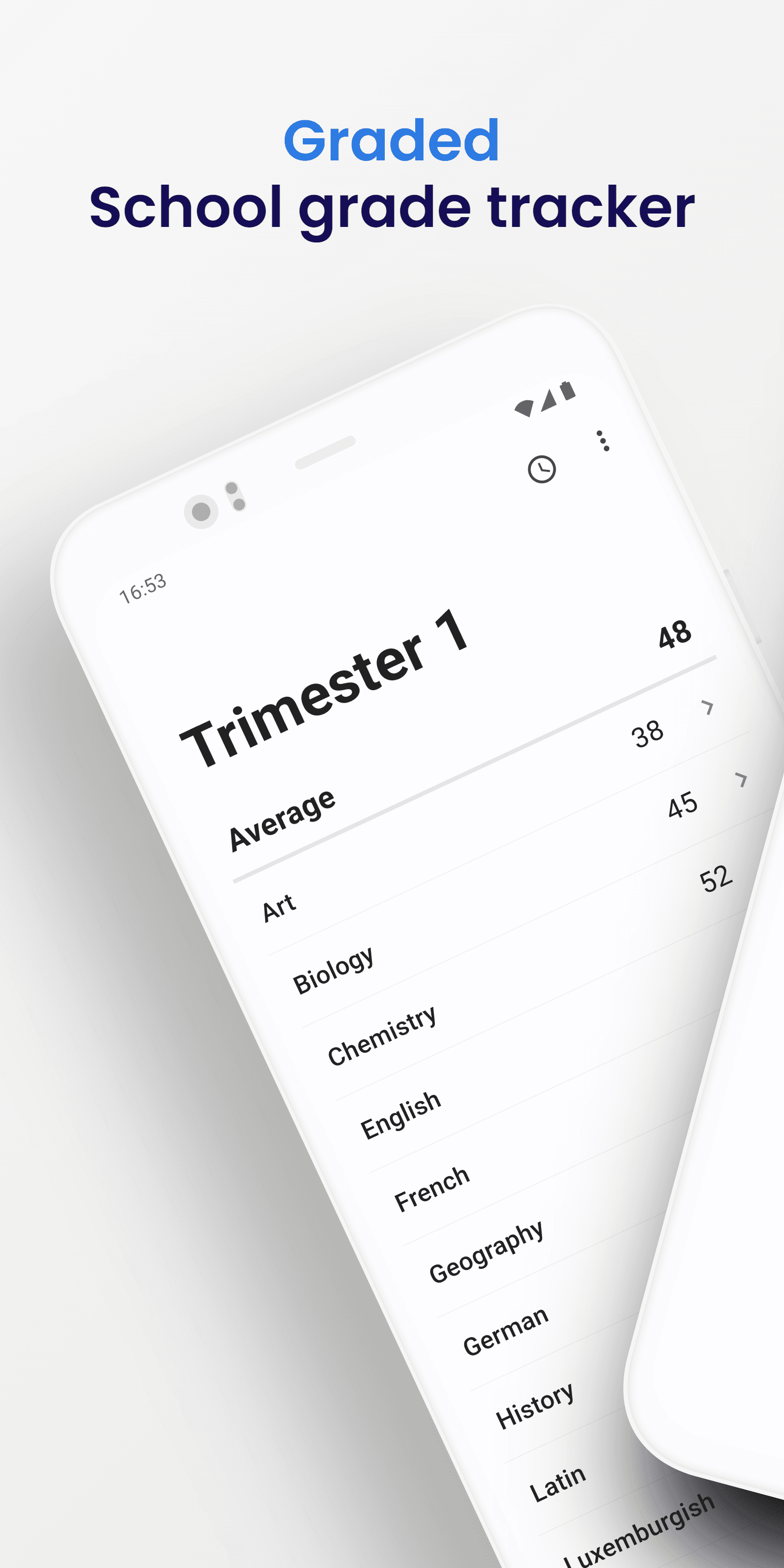 Скриншот 1 — Graded - Grade tracker