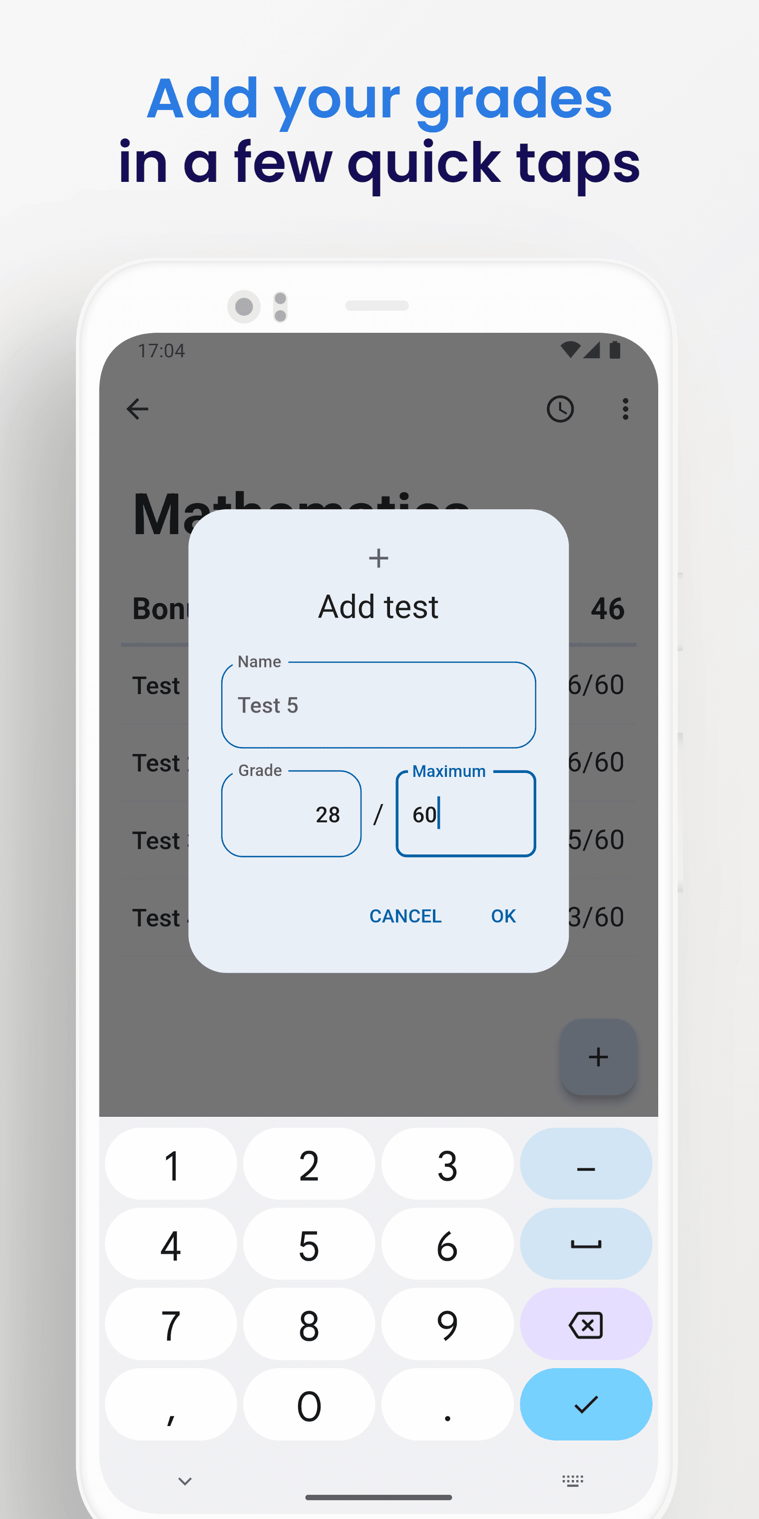 Скриншот 3 — Graded - Grade tracker