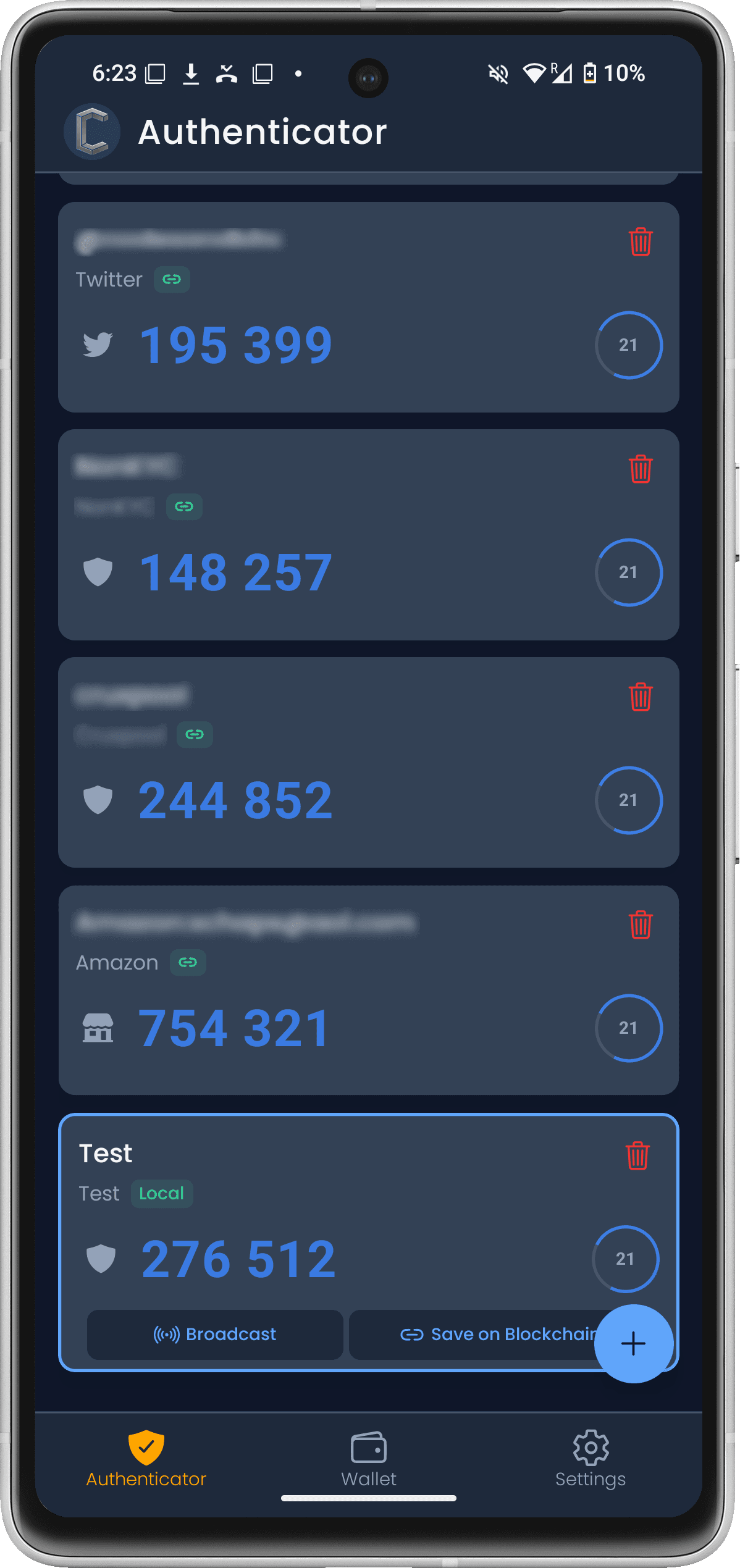 Скриншот 1 — Conceal Authenticator