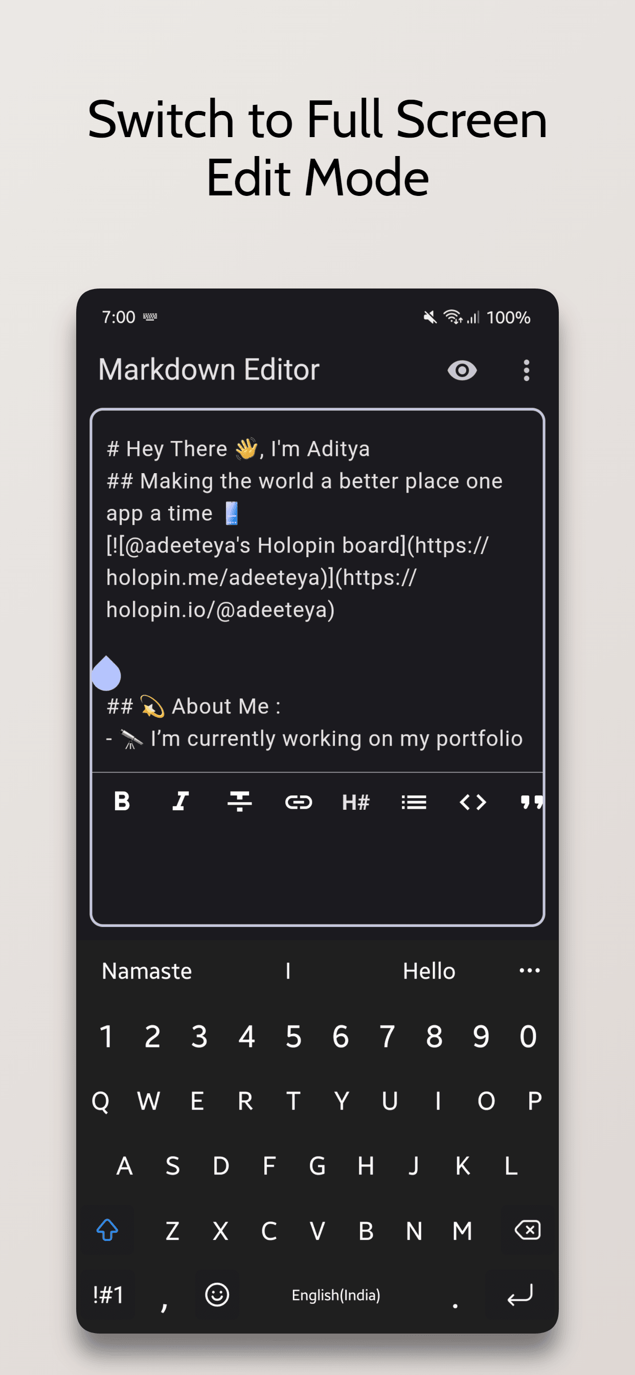 Скриншот 6 — Markdown Editor