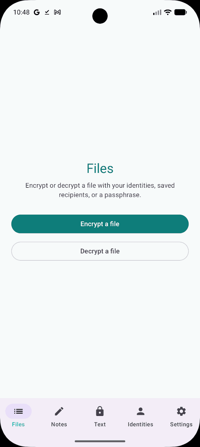 Скриншот 2 — AgePony: Encrypt & Sign