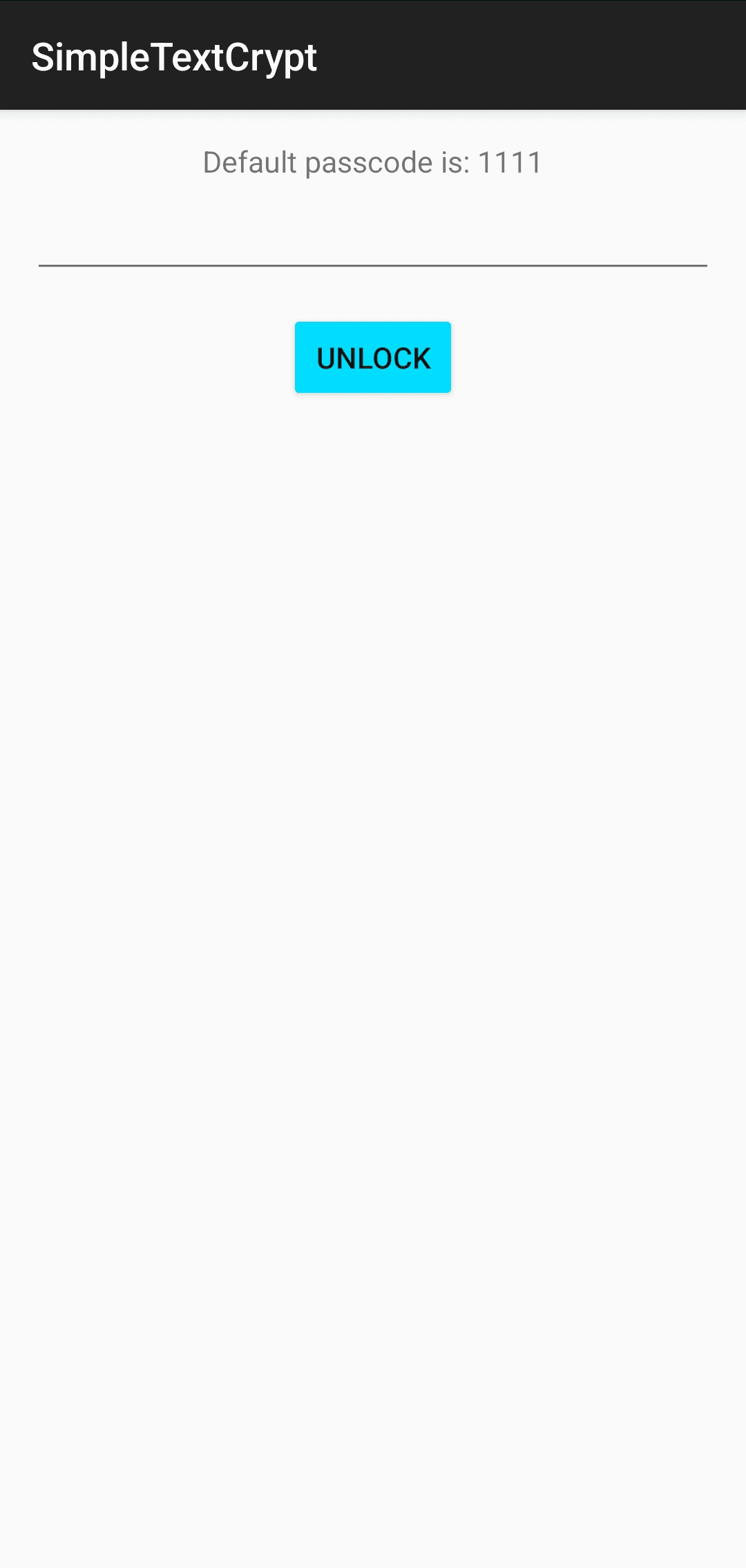 Скриншот 1 — Simple Text Crypt
