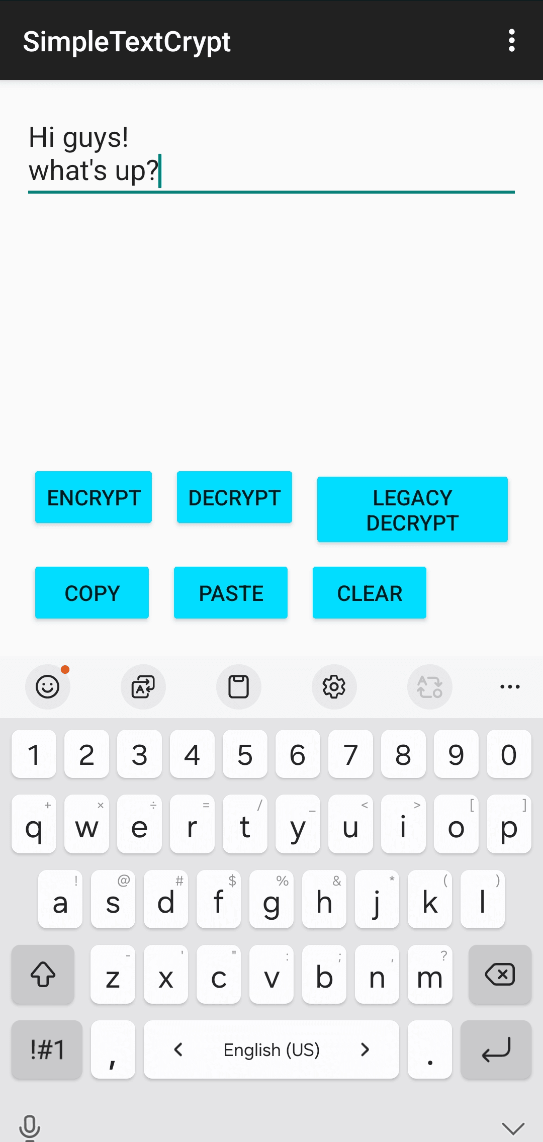 Скриншот 2 — Simple Text Crypt