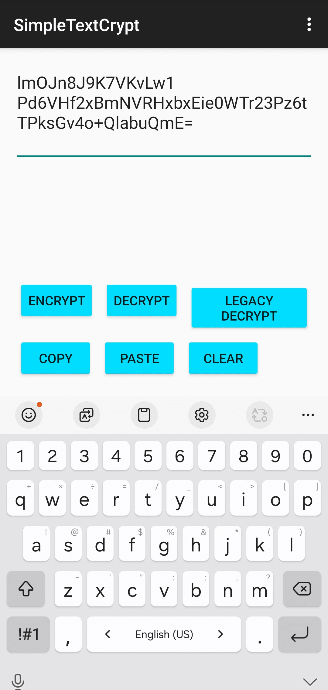 Скриншот 3 — Simple Text Crypt