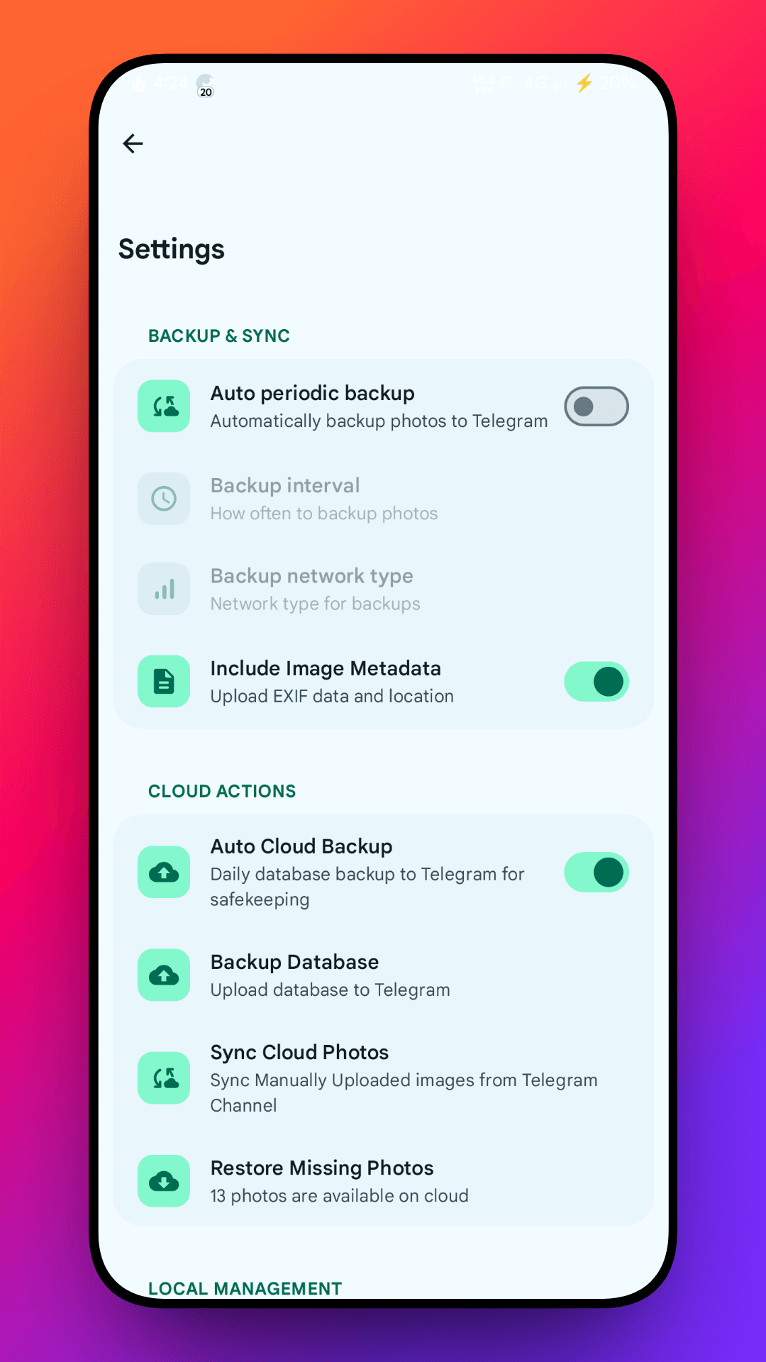 Скриншот 7 — Chitralaya CloudGallery App