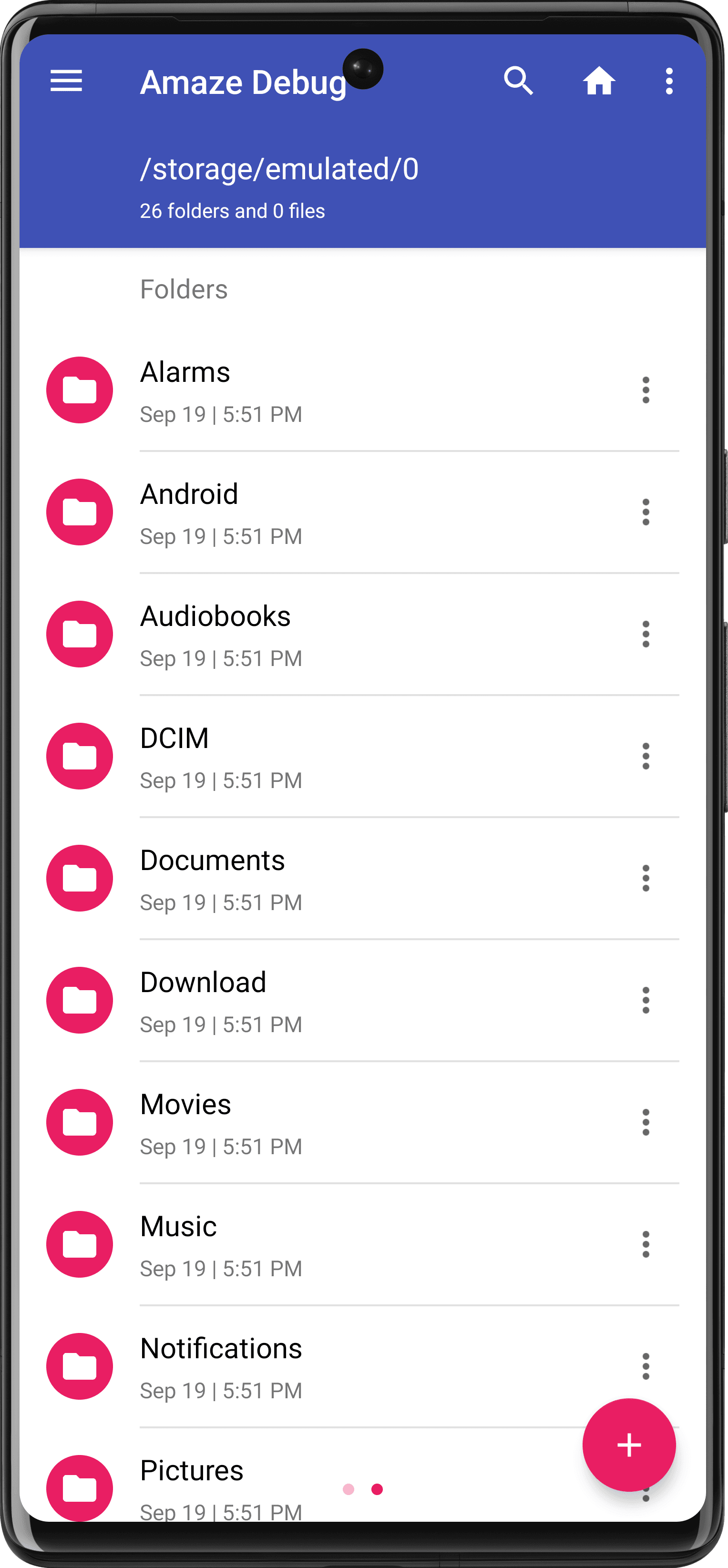 Скриншот 1 — Amaze File Manager