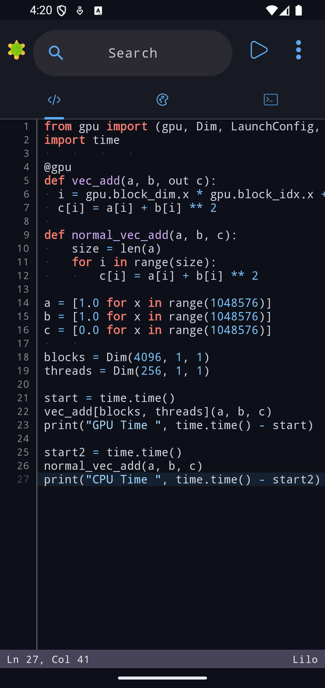 Скриншот 2 — Turtle