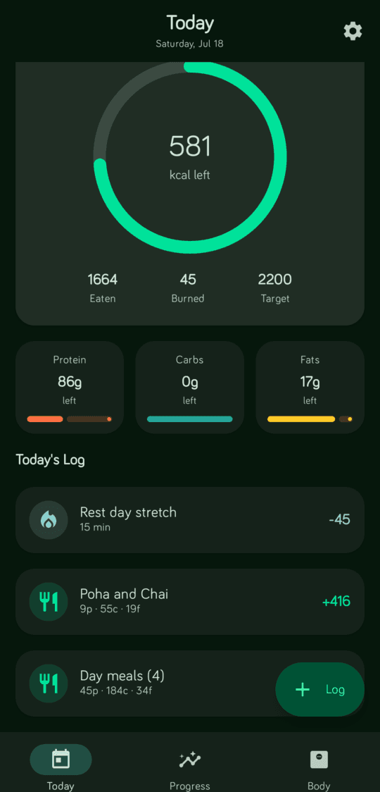 Скриншот 1 — FitBuddy