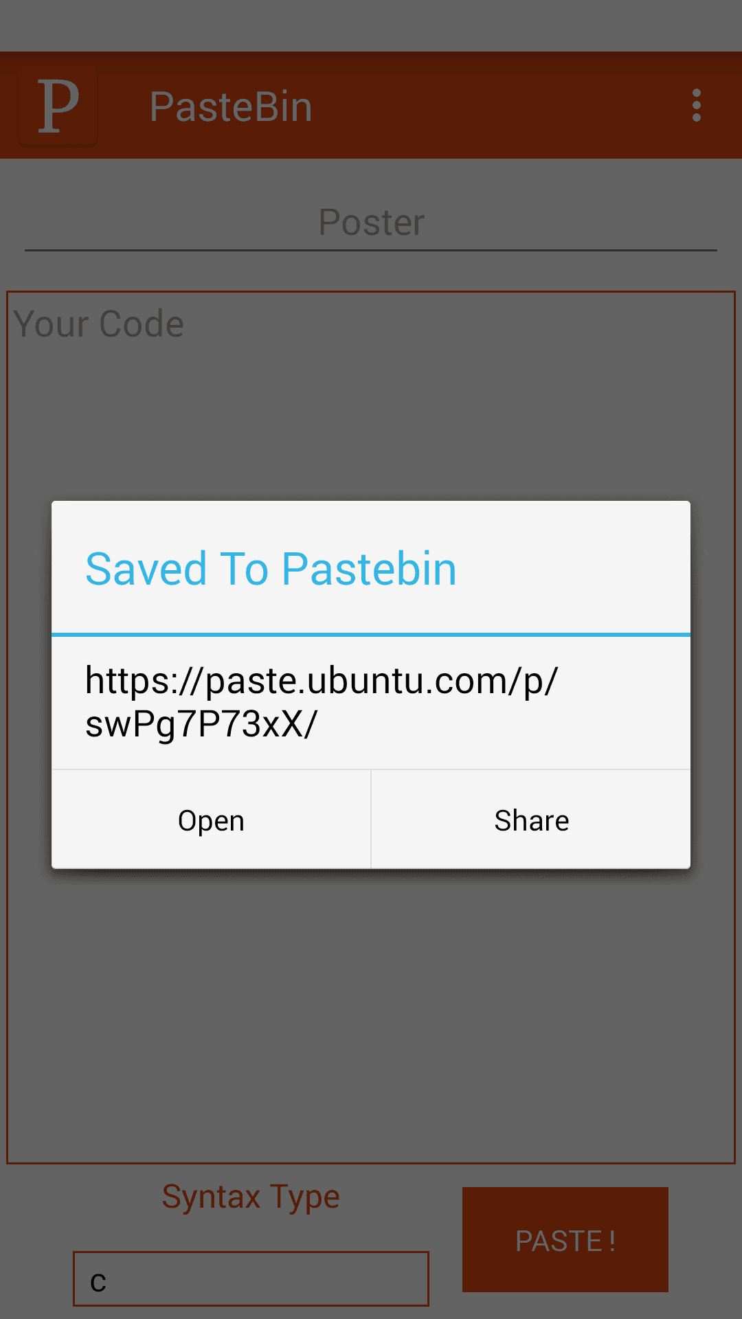 Скриншот 3 — PasteBin