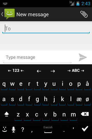 Скриншот 2 — Danish for AnySoftKeyboard