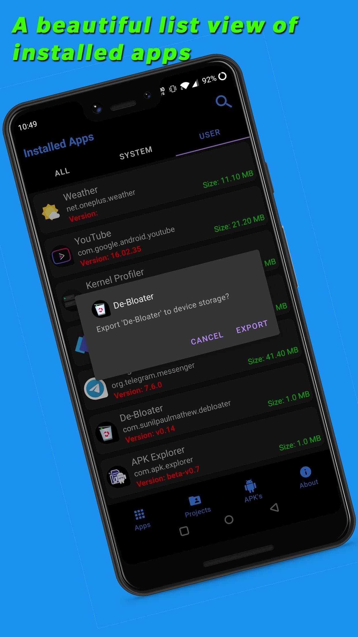Скриншот 1 — APK Explorer & Editor