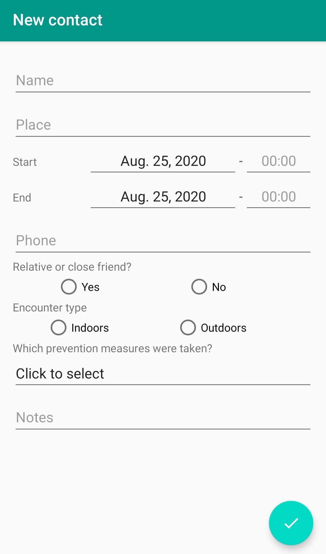 Скриншот 2 — Contact Diary