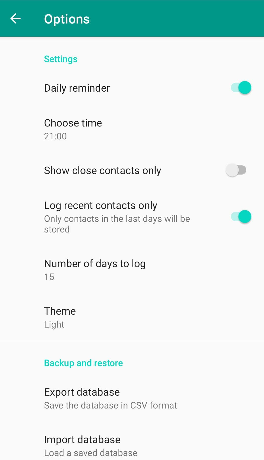 Скриншот 4 — Contact Diary