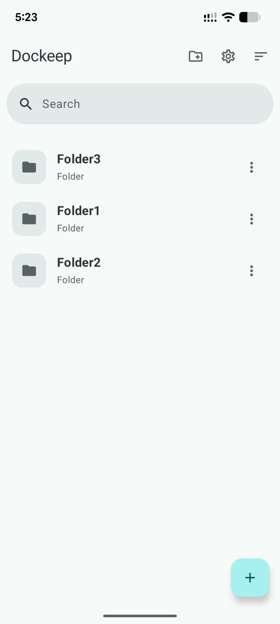 Скриншот 1 — Dockeep: Pocket for Files