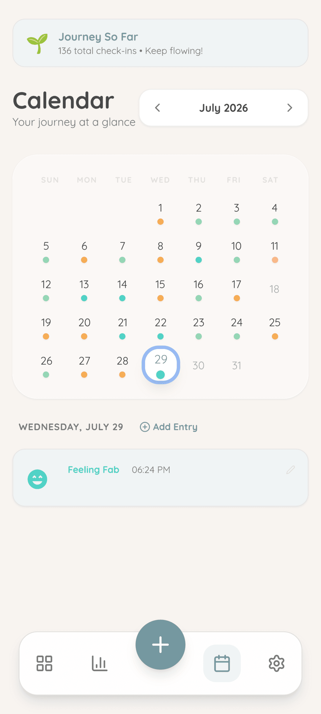 Скриншот 6 — Vibecheck: Private Mood Tracker