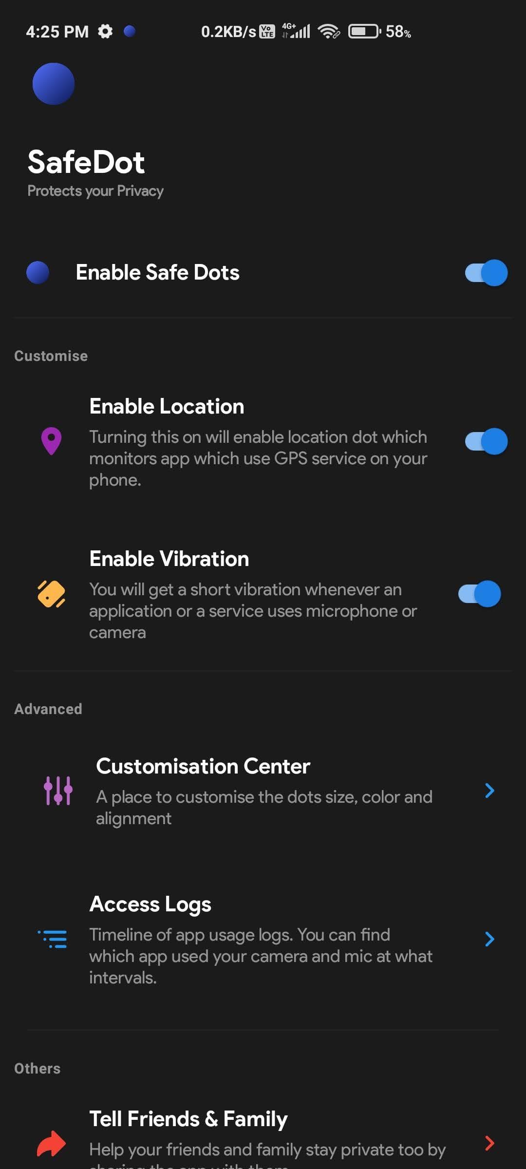 Скриншот 2 — SafeDot