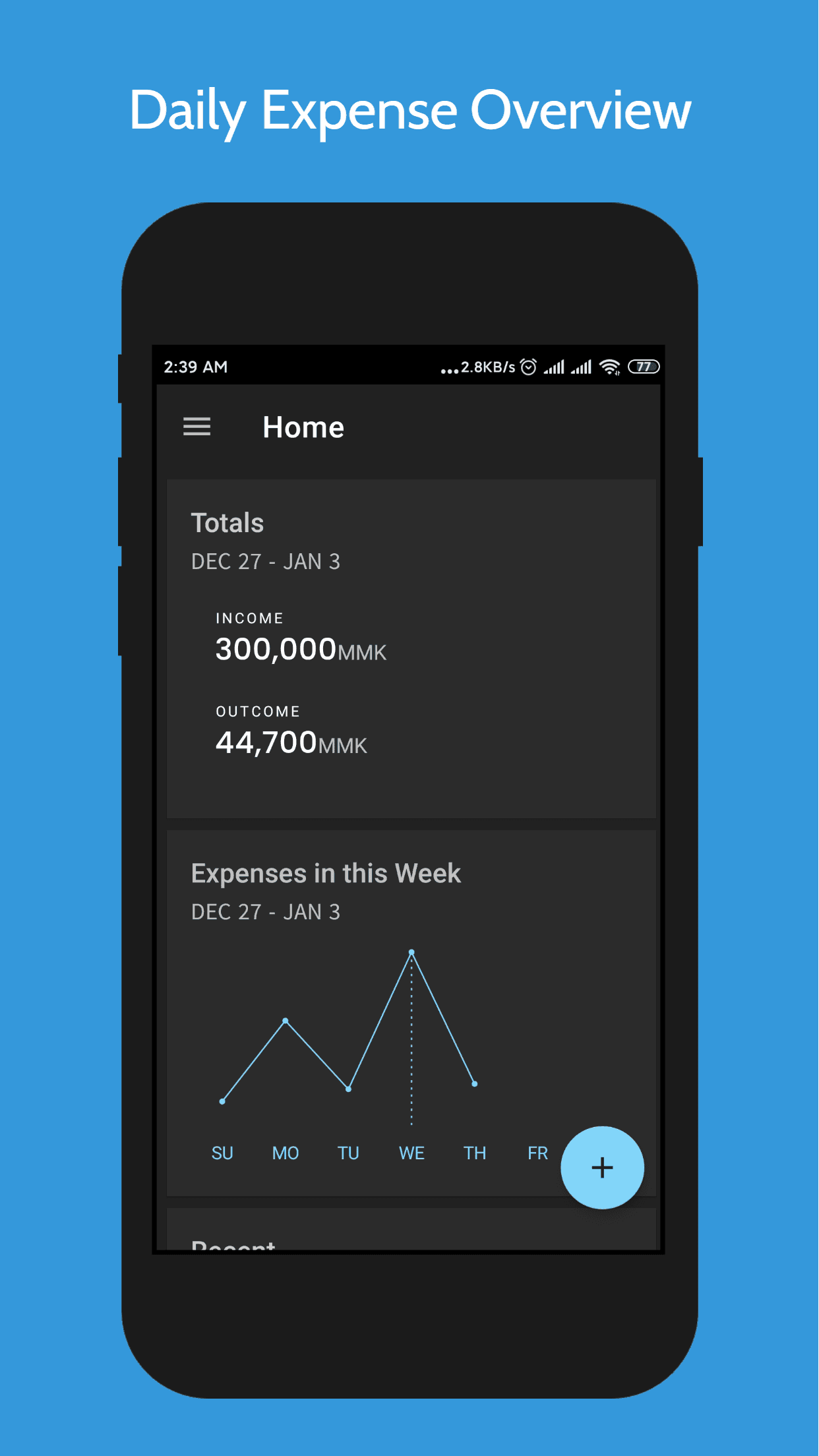 Скриншот 1 — Pro Expense - Daily Finance Tracker