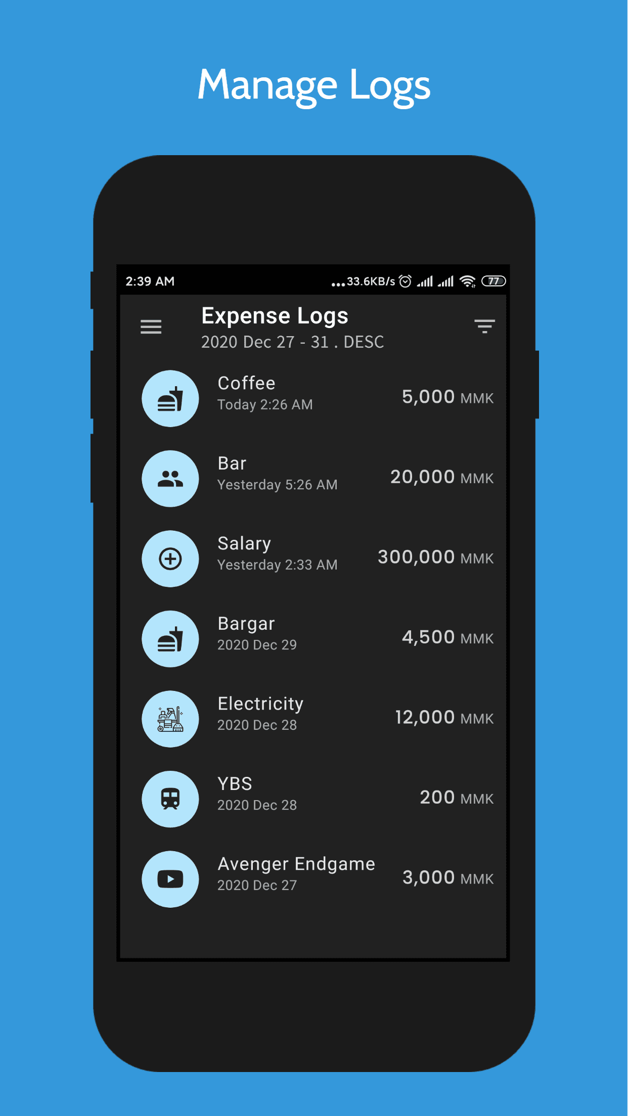 Скриншот 3 — Pro Expense - Daily Finance Tracker