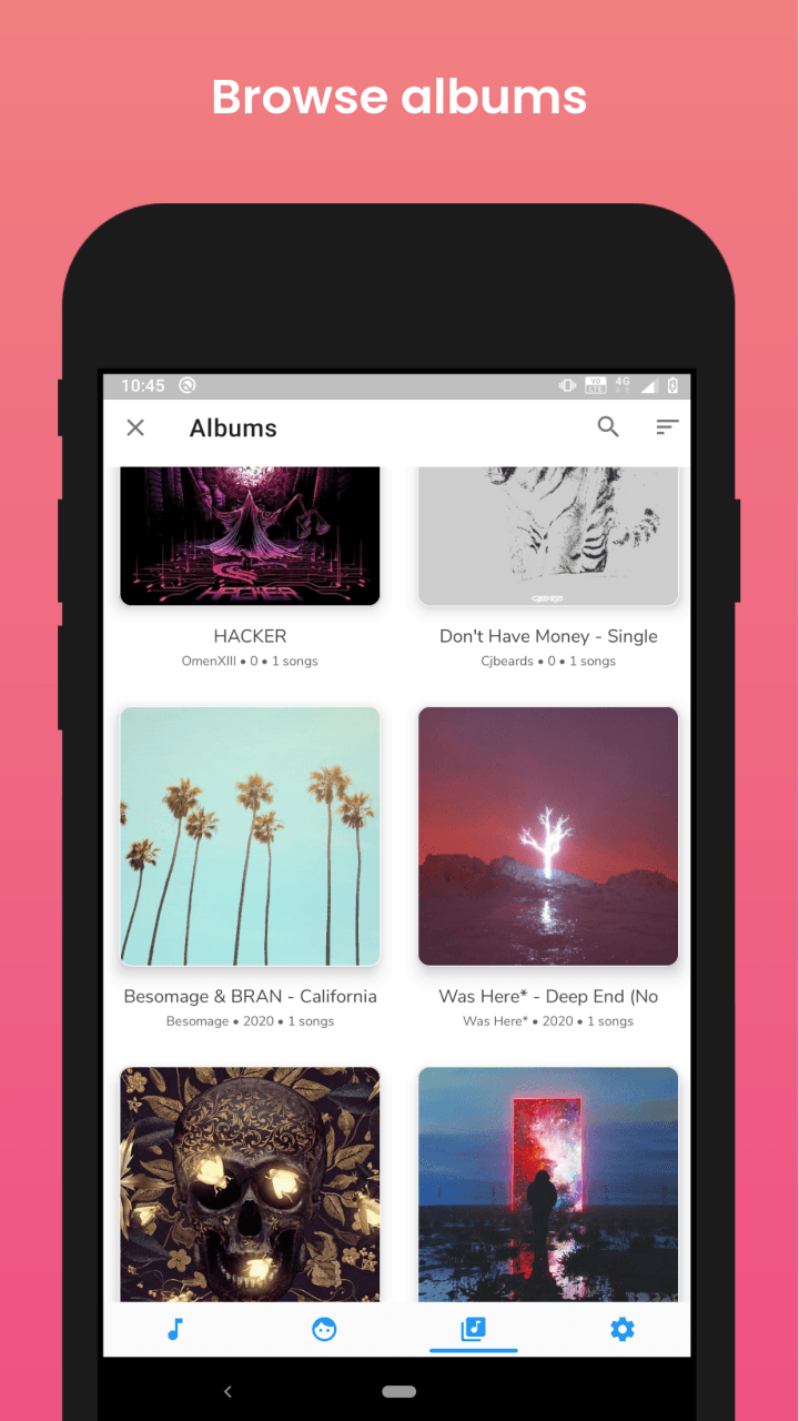 Скриншот 2 — Music Player Lite