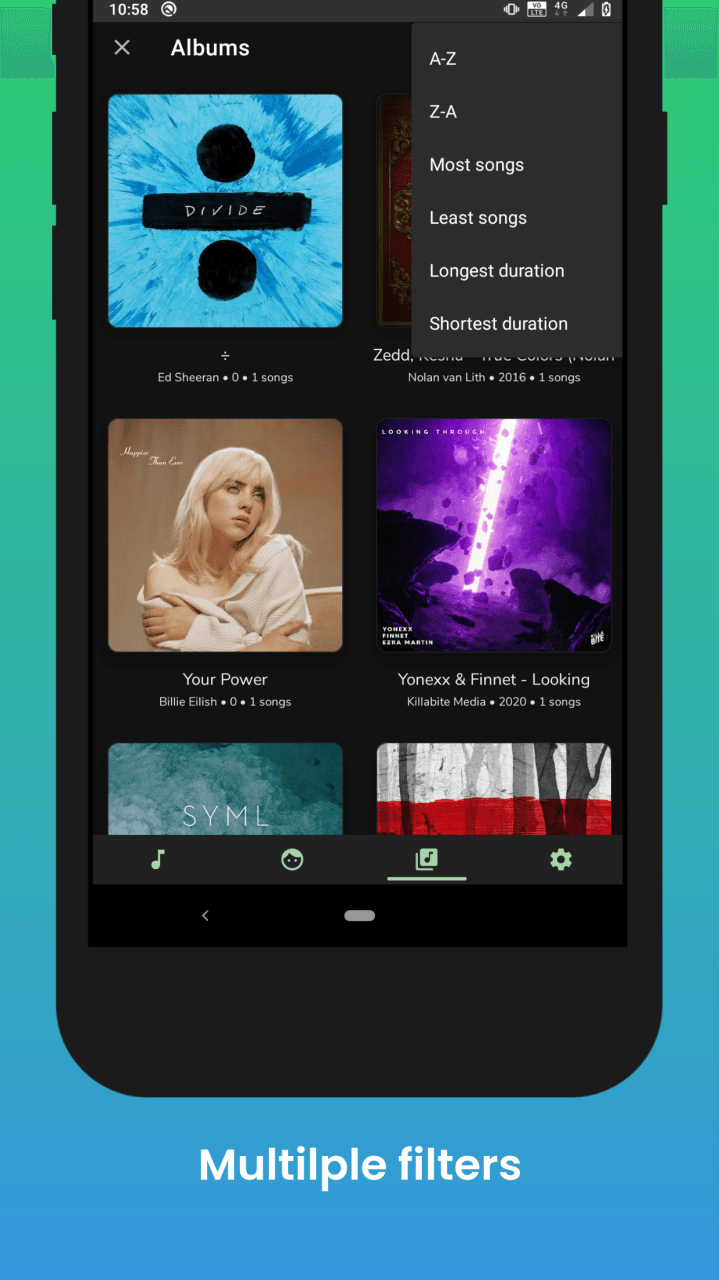 Скриншот 4 — Music Player Lite