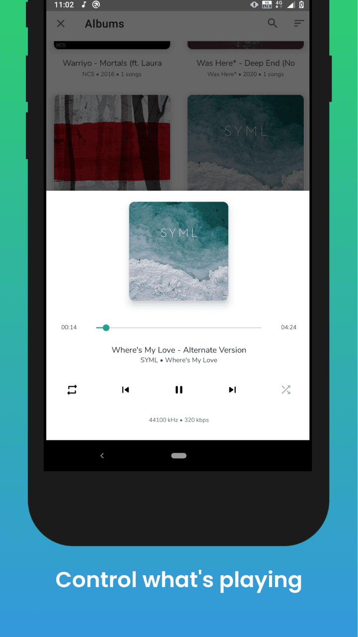 Скриншот 5 — Music Player Lite