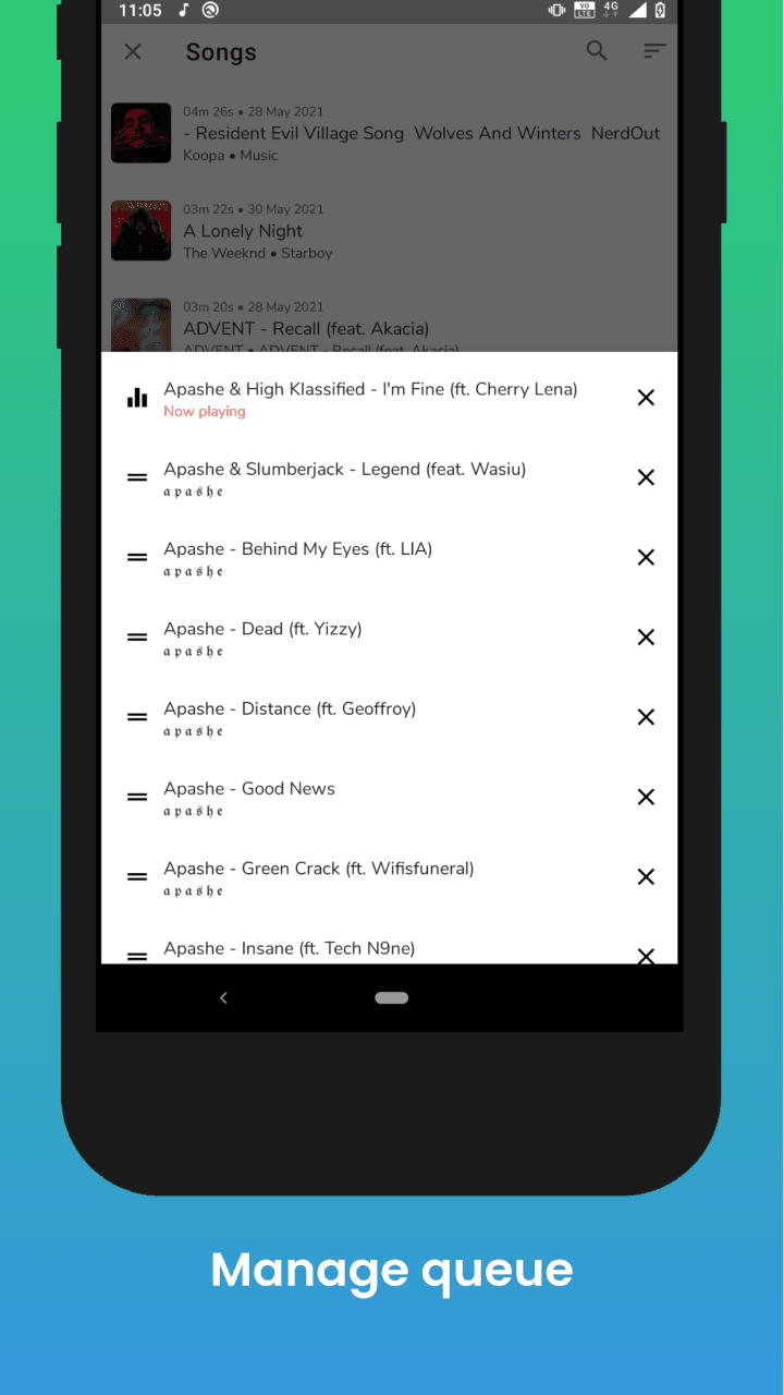 Скриншот 6 — Music Player Lite