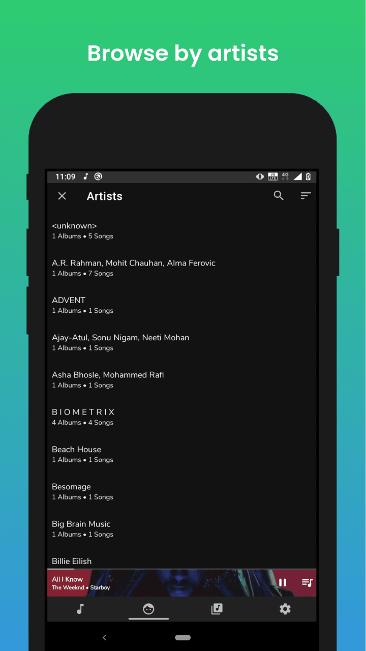 Скриншот 7 — Music Player Lite
