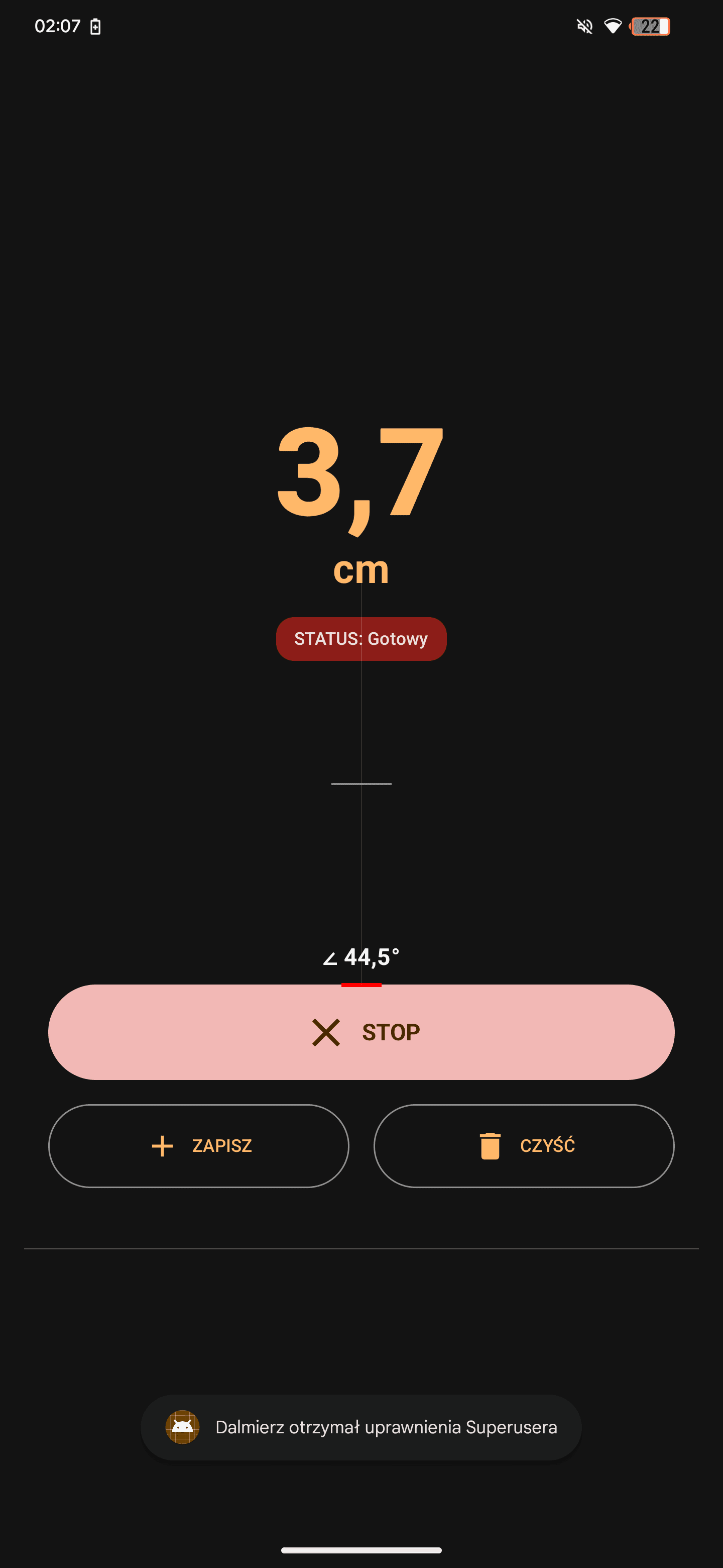 Скриншот 1 — OnePlus Laser Tool