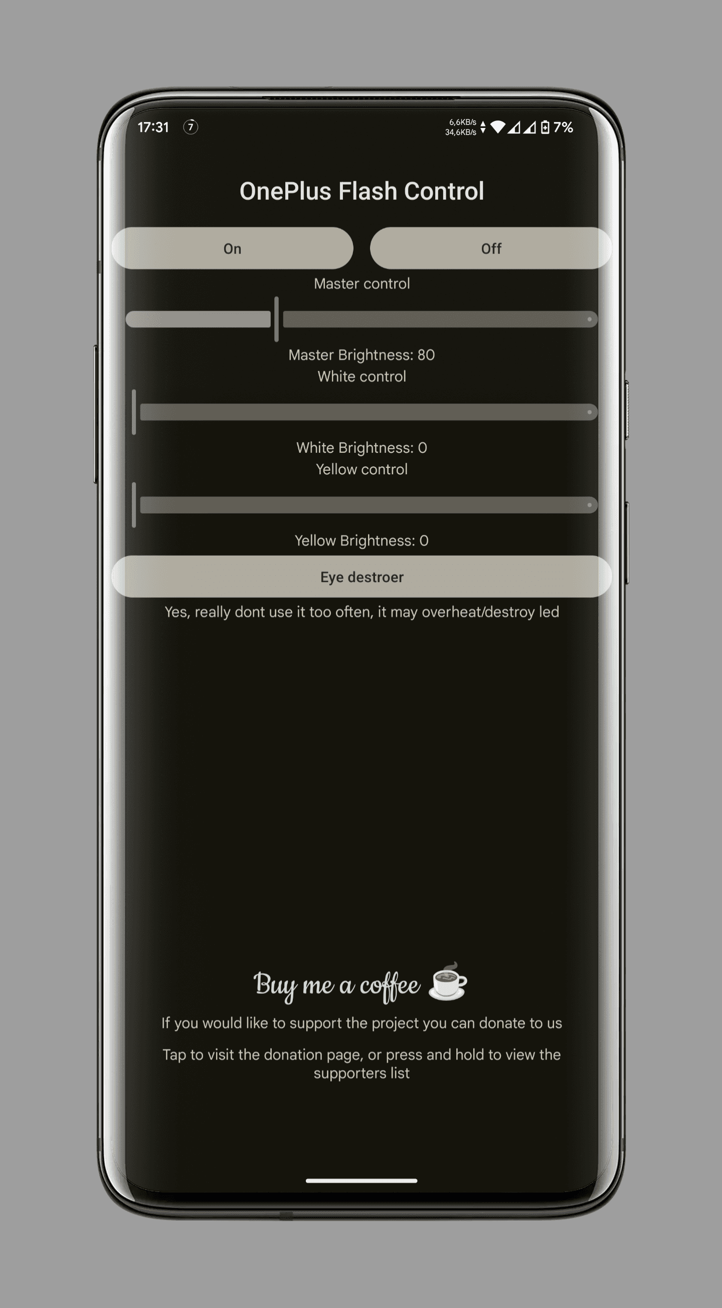Скриншот 1 — OnePlus Flash Control