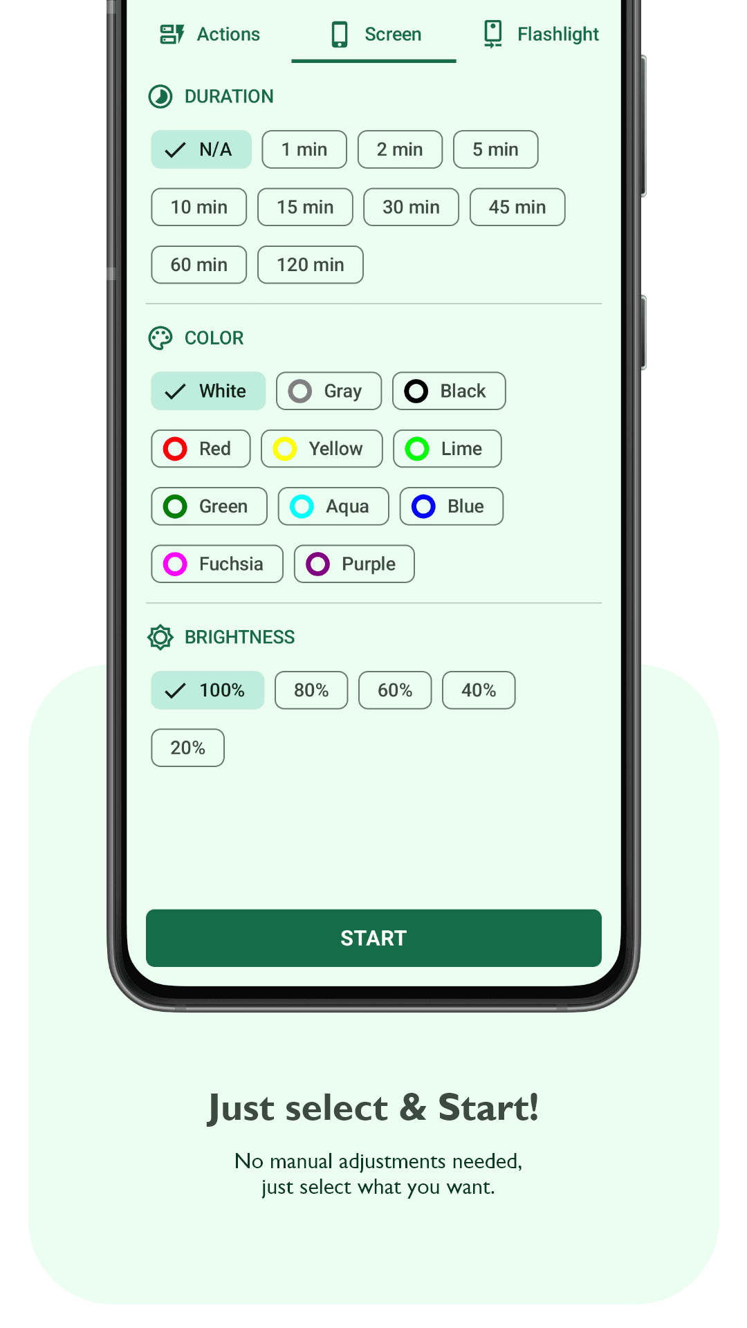 Скриншот 2 — Lumolight: Screen & Flashlight