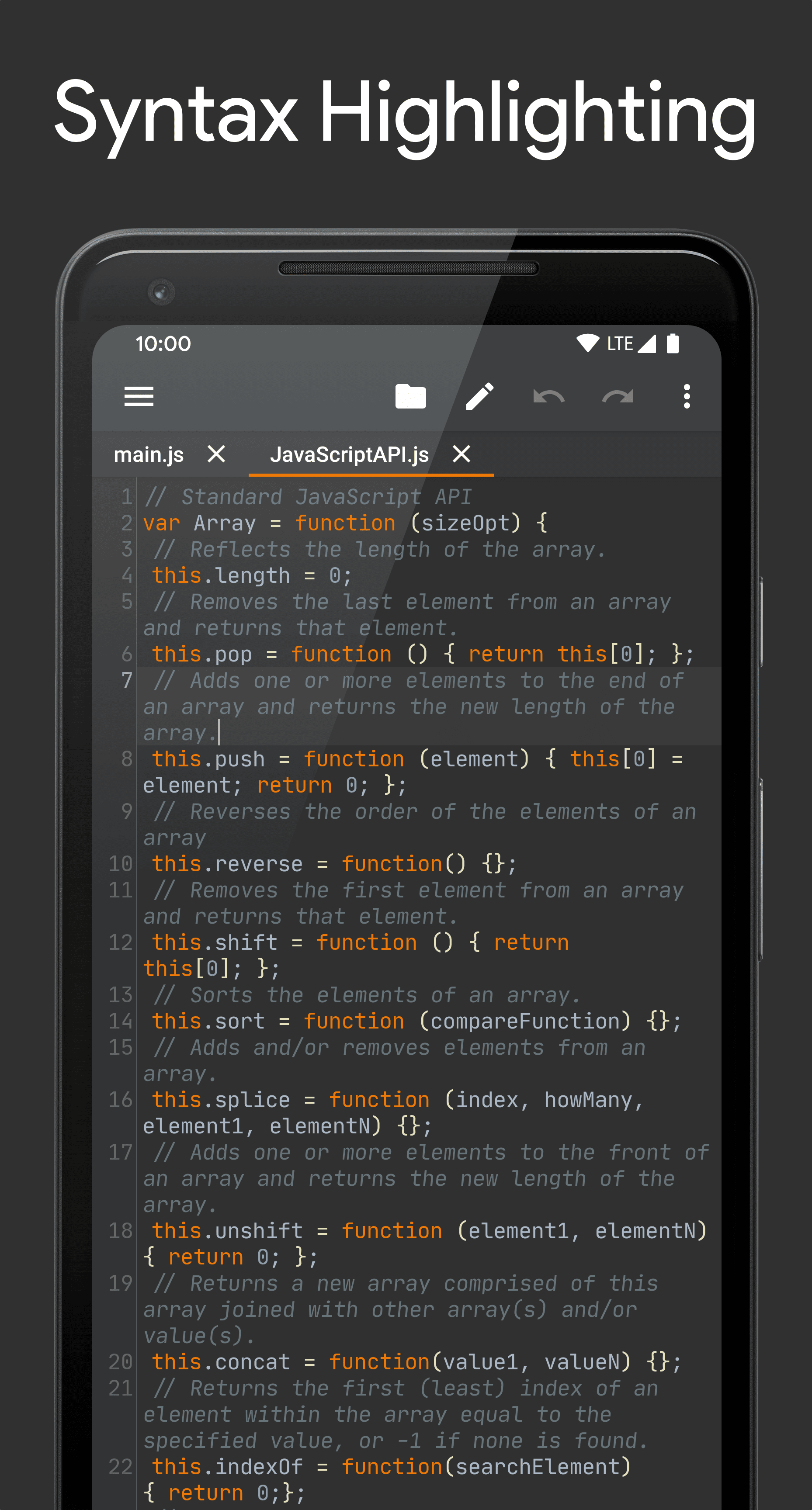 Скриншот 1 — Squircle CE - редактор кода