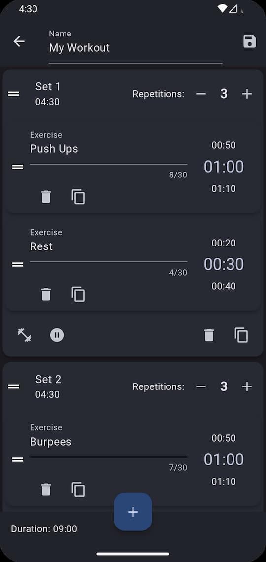 Скриншот 3 — Just Another Workout Timer