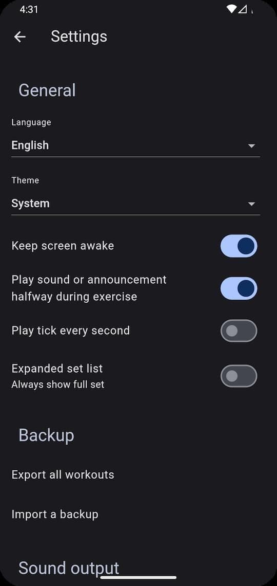 Скриншот 4 — Just Another Workout Timer