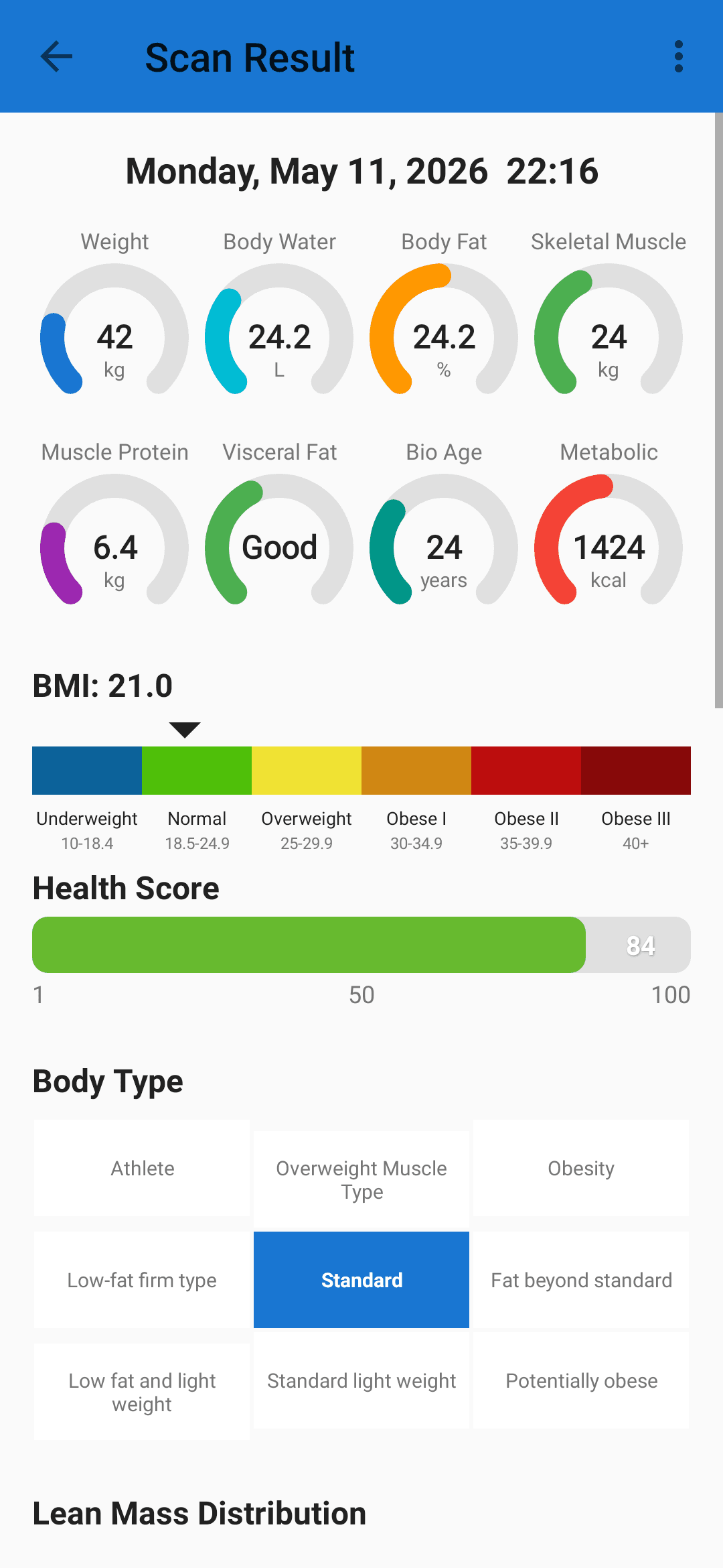 Скриншот 2 — BodyCheck