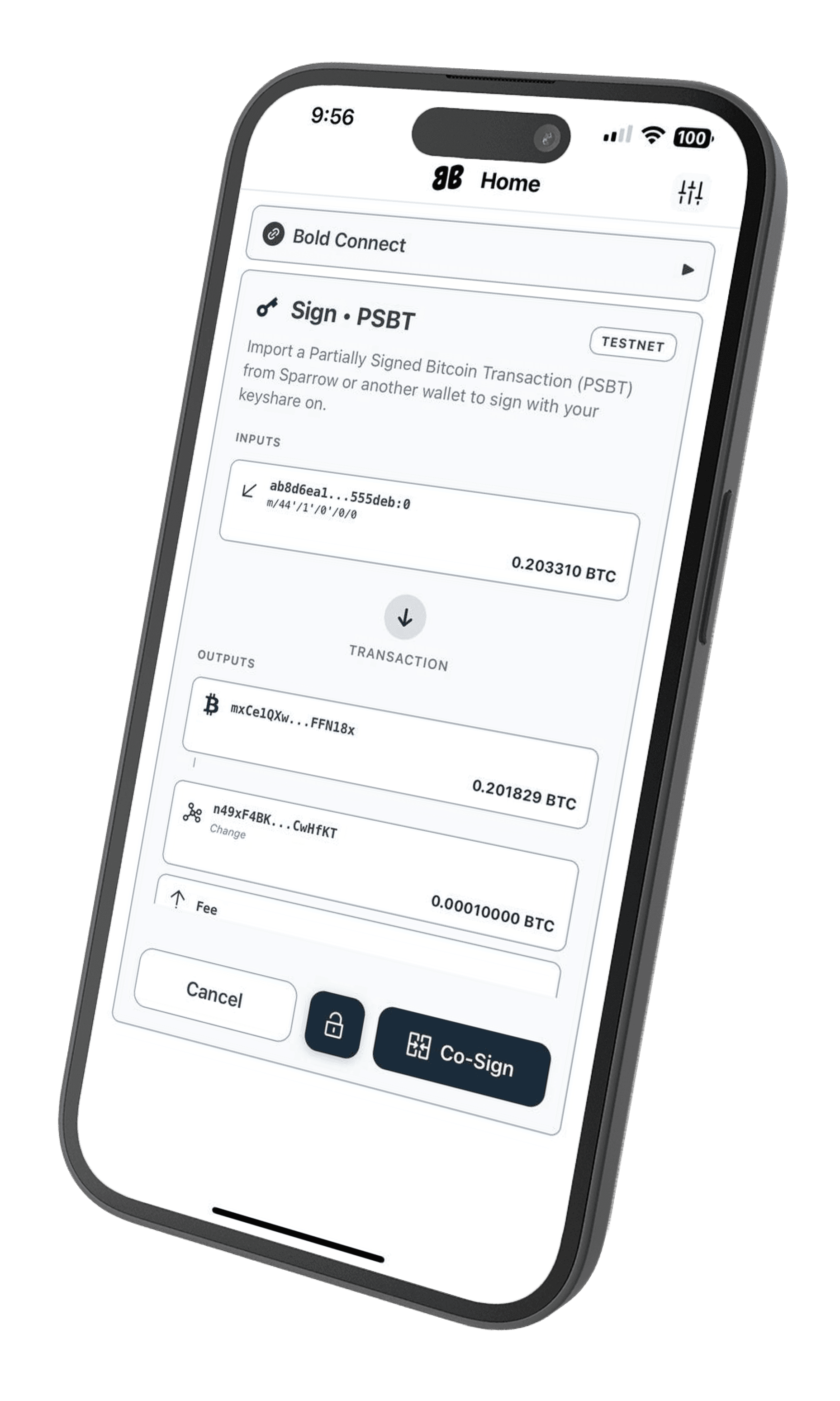 Скриншот 8 — Bold Bitcoin Wallet