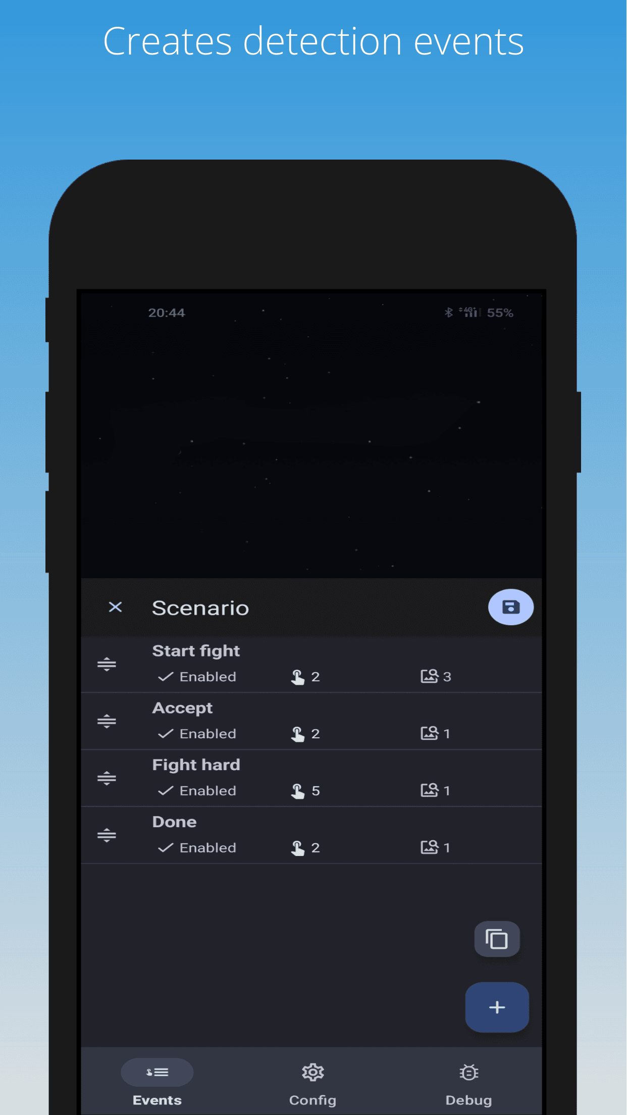 Скриншот 1 — Klick'r - Smart AutoClicker