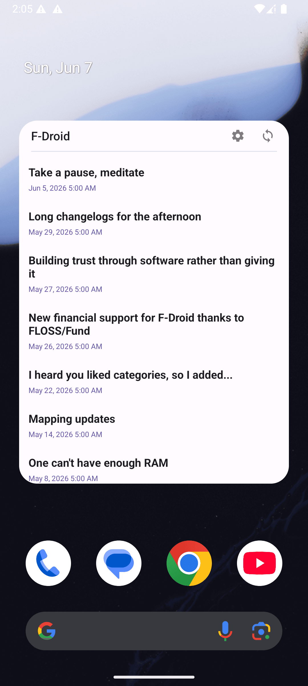 Скриншот 5 — HomeFeed - RSS Widget