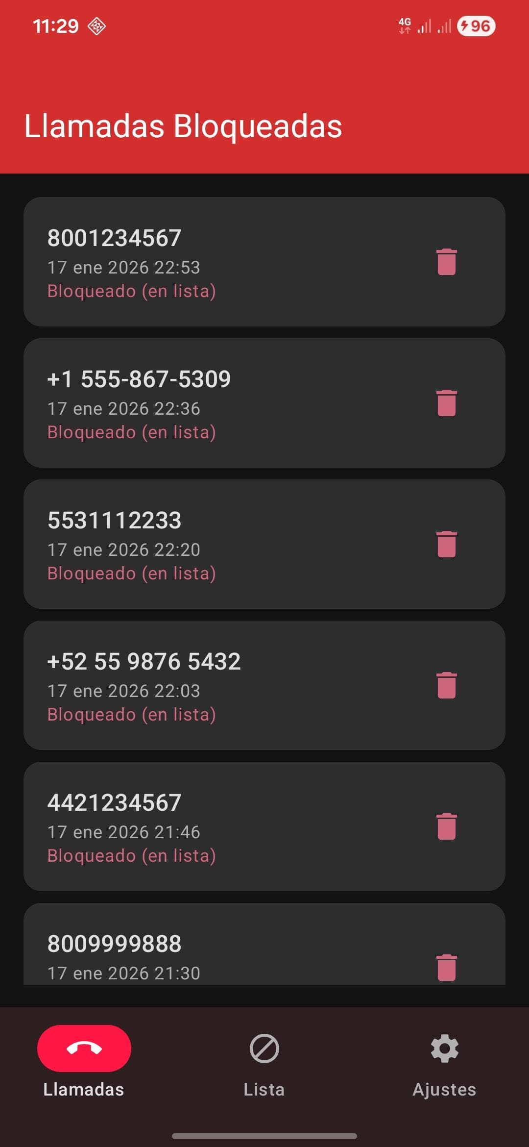 Скриншот 1 — Call Blocker