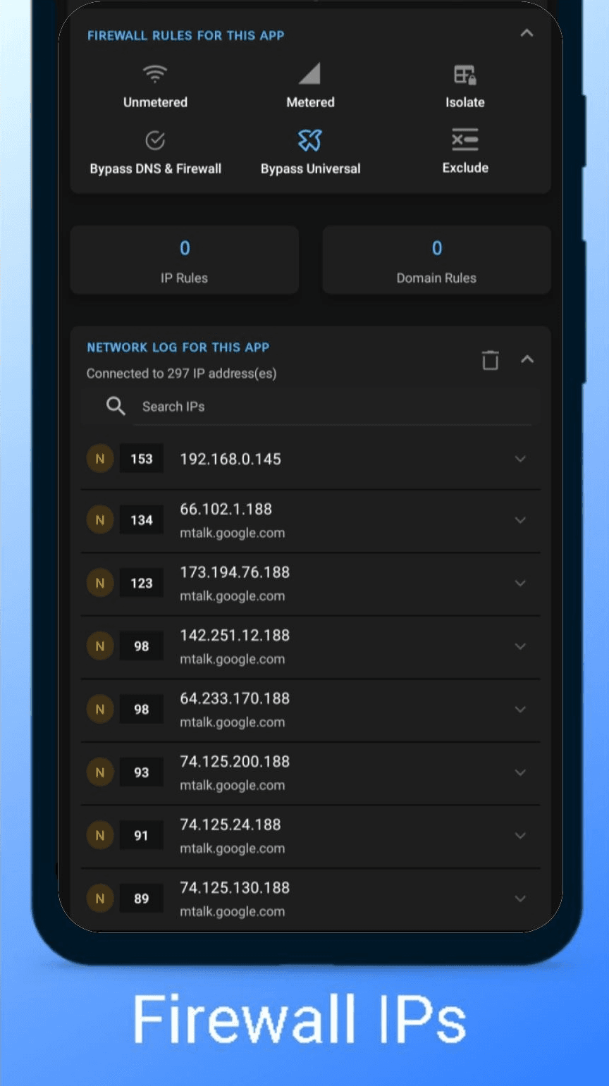 Скриншот 7 — Rethink: DNS + Firewall + VPN