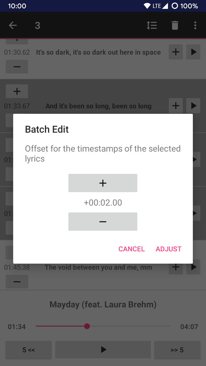 Скриншот 4 — LRC Editor