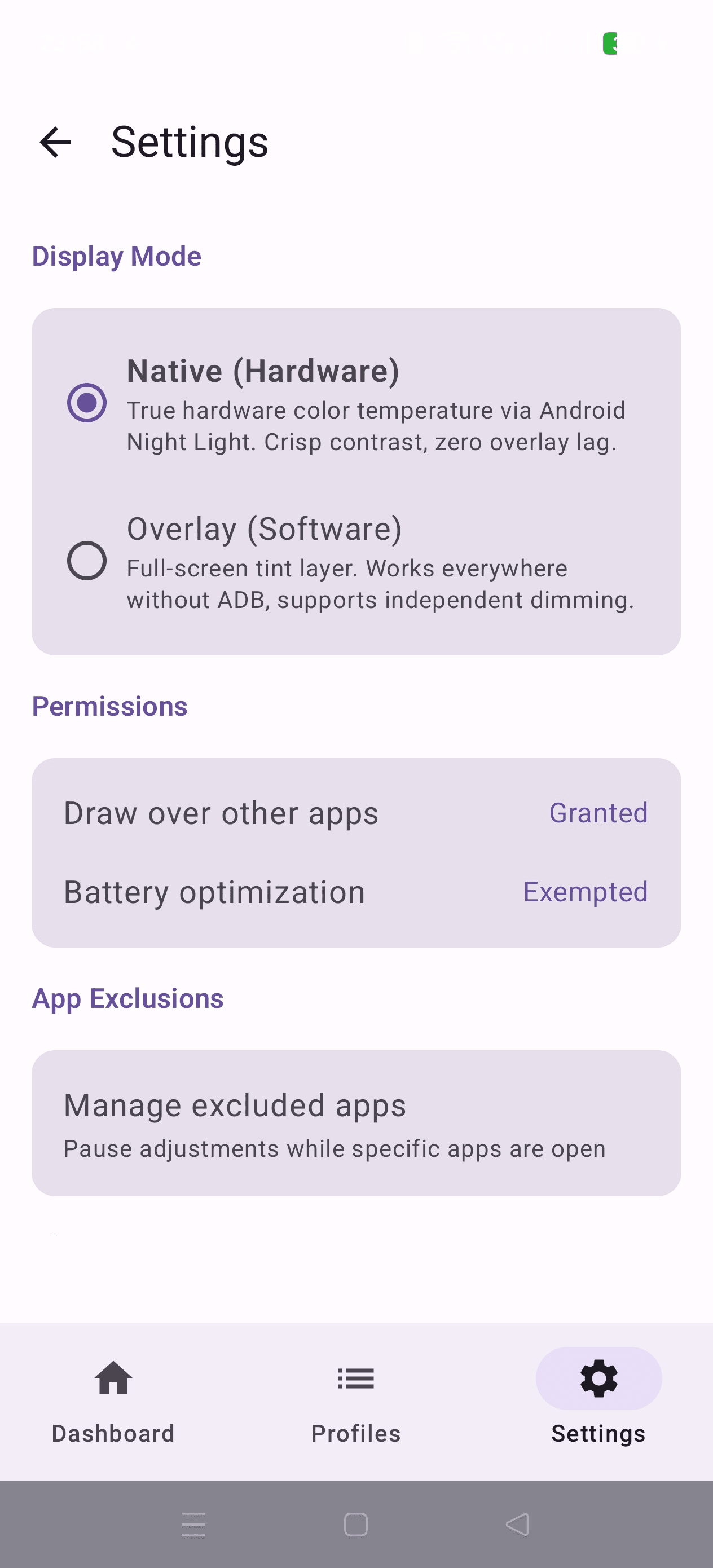Скриншот 4 — Circadian Display