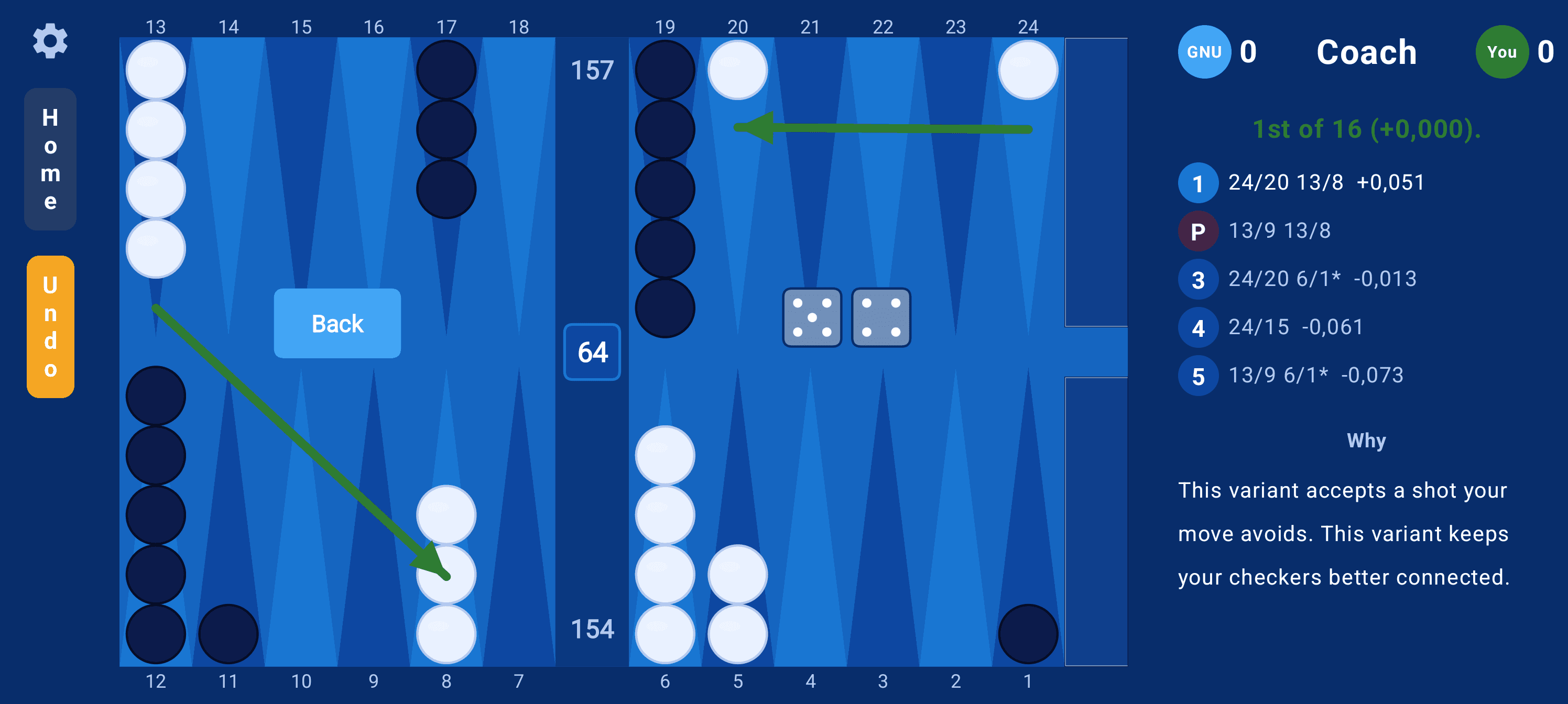 Скриншот 2 — CBG -- Clavierhaus BackGammon