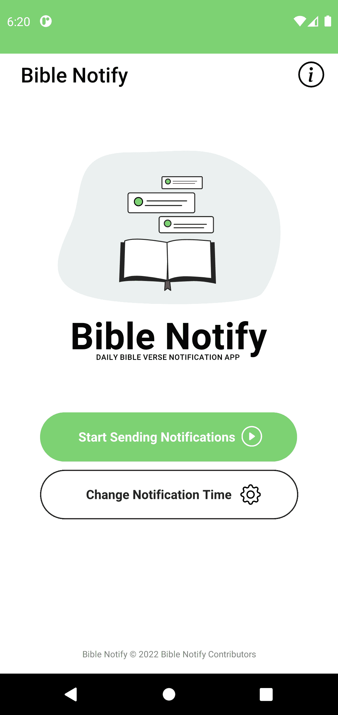 Скриншот 2 — Bible Notify