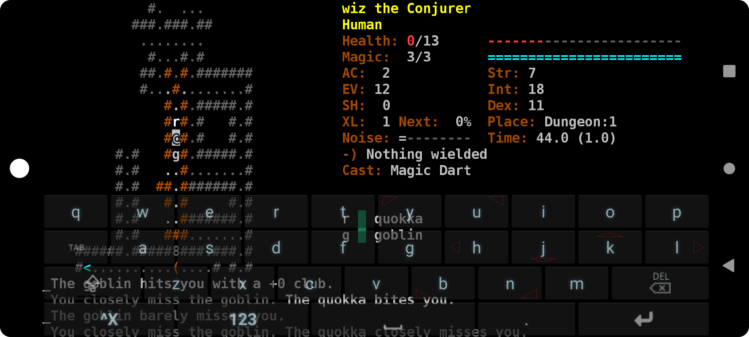 Скриншот 2 — Dungeon Crawl: Stone Soup for Android