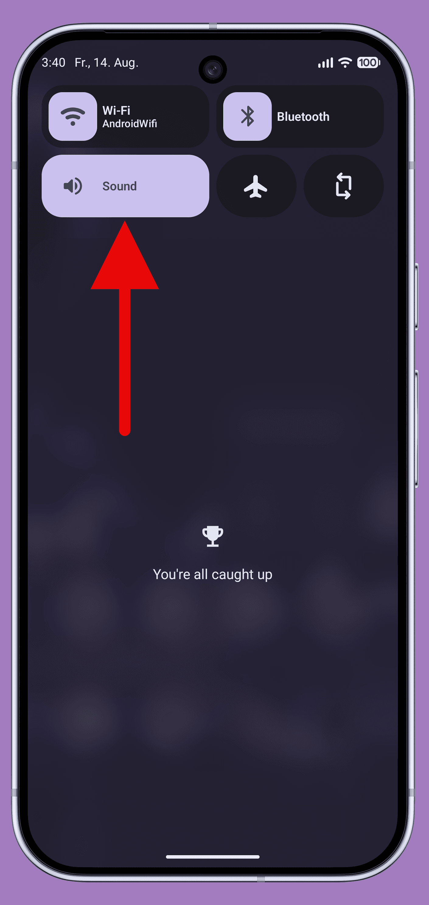 Скриншот 1 — Quick Settings Sound Profile